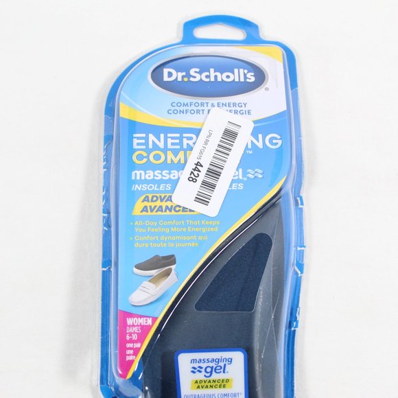 Dr. Scholl’s Women's Comfort and Energy Massaging Gel Insoles 1 Pair Size 6-10 - Picture 2 of 3